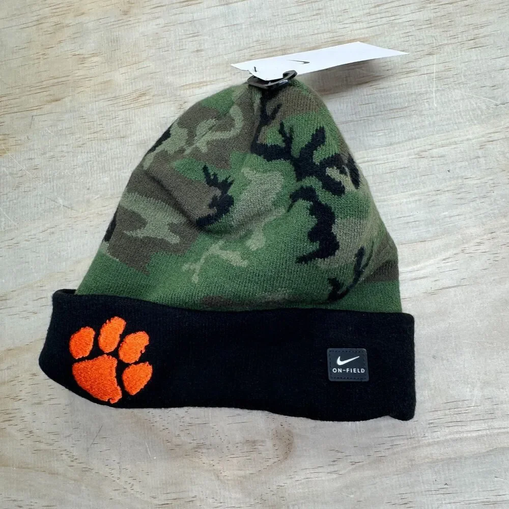 NEW Clemson Tigers Nike Military Appreciation On Field Beanie Sz OSFM HJ4896 010